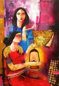 Zohaib Rind, 24 x 36 Inch, Acrylic on Canvas, Figurative Painting, AC-ZR-139